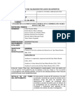 Instrumento de Validacion Por Juicio de Expertos PDF