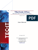 TBarCodeOffice10 User Manual EN PDF