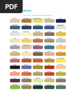 Carta De Colores American Colors Verde Hojas De Estilo En Cascada