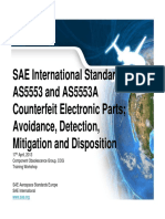 SAE International StandardsAS5553 and AS5553A Counterfeit Electronic Parts Avoidance, Detection, Mitigation and Dispositio PDF