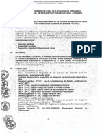 Manual de Procedimientos para La Ejecución de Obras Del Programa Nacional de Infraestructura Educativa - PRONIED PDF