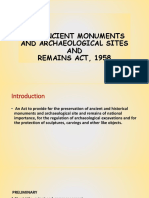 THE ANCIENT MONUMENTS AND ARCHAEOLOGICAL SITES AND REMAINS ACT, 1958.pptx