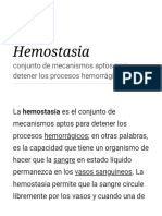 Hemostasia - Wikipedia, La Enciclopedia Libre PDF