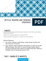 Critical Reading and Thinking Strategies 2