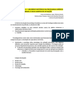 Resumo Do Texto 2 - UM BREVE HISTÓRICO DA PSICOLOGIA JURÍDICA NO BRASIL E SEUS CAMPOS DE ATUAÇÃO PDF