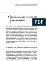 Insista en Que Los Criterios Sean Objetivos PDF