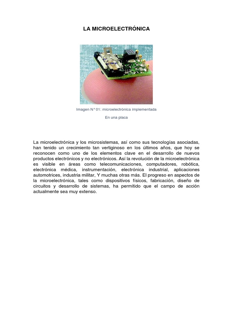 Microelectronica | PDF | Circuito integrado | Transistor