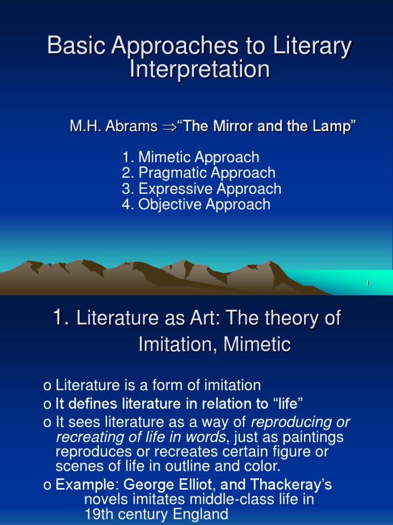 Literary Interpretation Approaches Explained | PDF | Epistemology ...