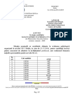 Anunt Testare Psihologica Ianuarie 2020 - 1 PDF