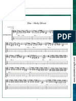 Dio - Holy Diver (Transcribed by Daniele Tornaghi) PDF