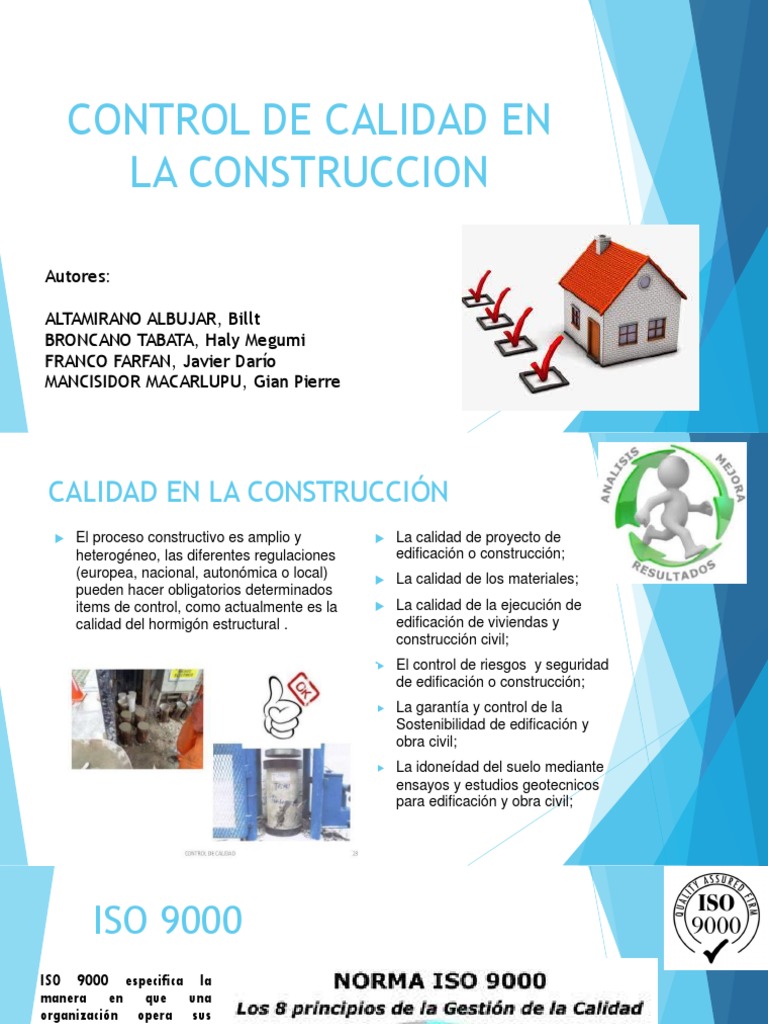 Control de Calidad en Construcción | PDF | Diseño | Calidad (comercial)