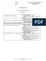 Matemáticas II Criterios de Corrección PDF