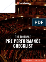 Pre Performance Checklist PDF