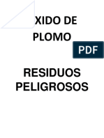 Oxido de Plomo