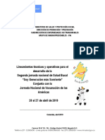 Lineamiento Segunda Jornada Salud Oral Abril 2019