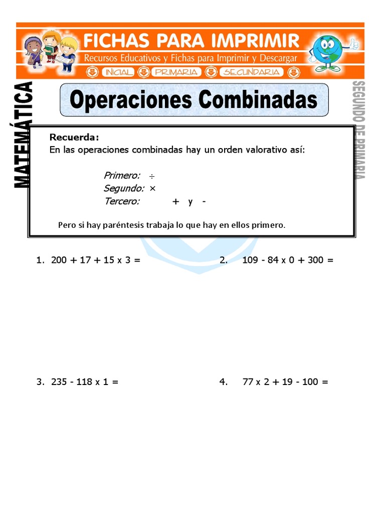 WP Contentuploads201710Ficha de Operaciones Combinadas Ejercicios para ...