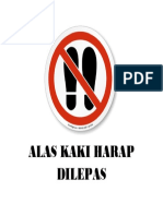 Alas Kaki Harap Dilepas