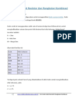 Kode Cetak Resistor Dan Rangkaian Kombinasi