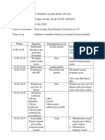 RUNDOWN ACARA BUKA PUASA Ffix