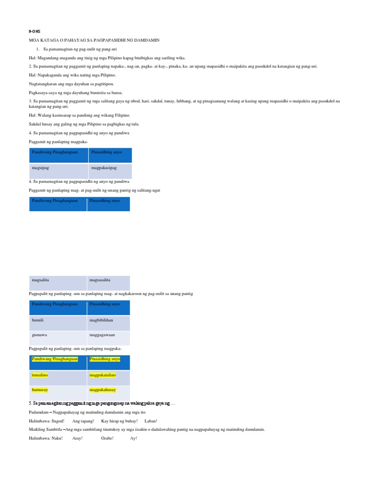 9 Ohs | PDF