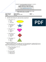 SDN Pulo 05 Pas Bahasa Inggris Semester Ganjil Tahun 2019/2020