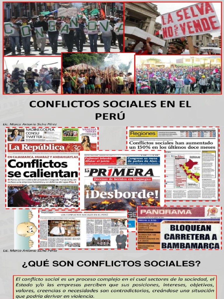 Tipos de Conflictos Sociales en Perú | PDF | Finanzas y dinero ...