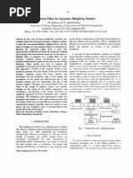 Kalman Filter For Dynamic Weighing System