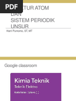 KIMIA DASAR - 1. Struktur Atom & Sistem Periodik