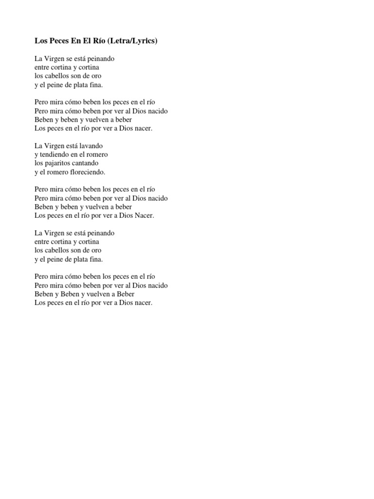 Los Peces en El Río | PDF