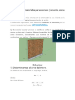 Como Calcular Materiales para Un Muro