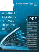Jee Weightage Chapter