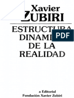 Zubiri Xavier - Estructura Dinamica de La Realidad PDF