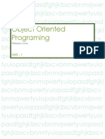 Object Oriented Programming Through Java - Unit 1