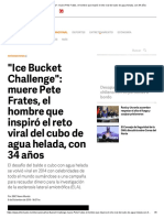 _Ice Bucket Challenge__ Muere Pete Frates, El Hombre Que Inspiró El Reto Viral Del Cubo de Agua Helada, Con 34 Años