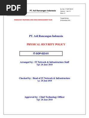Physical Security Policy