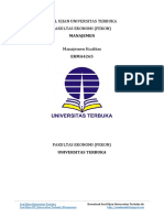 Soal Ujian UT Manajemen EKMA4265 Manajemen Kualitas PDF
