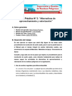 Trabajo Práctico #3 "Alternativas de Aprovechamiento y Valorización"