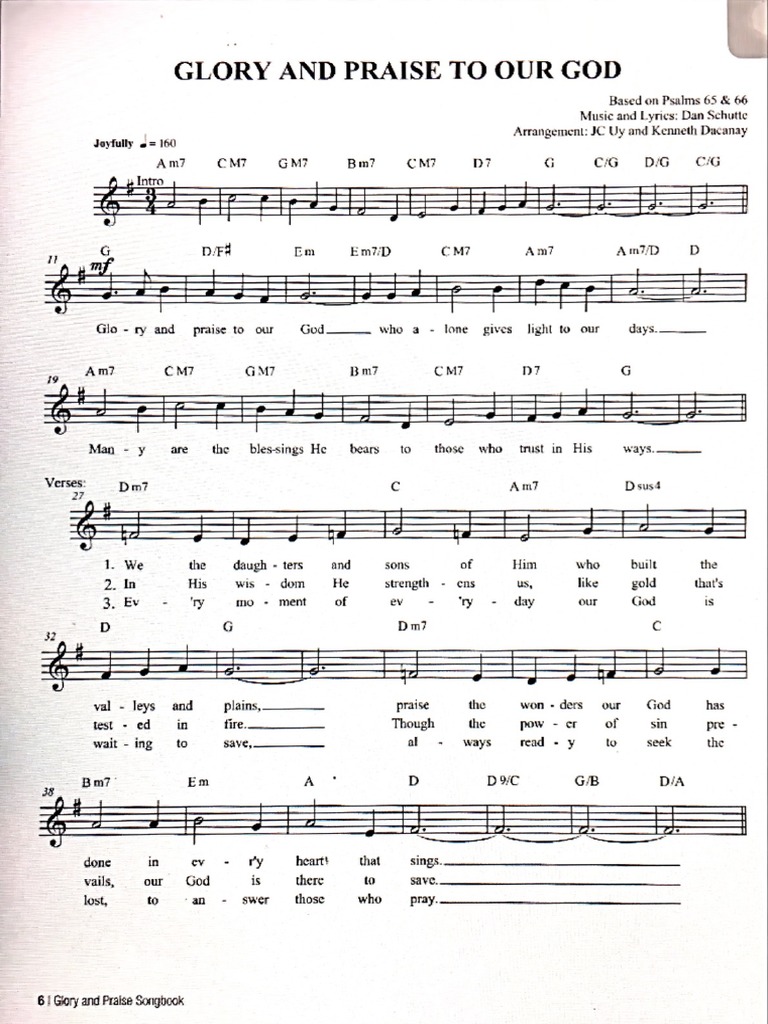 Glory and Praise To Our God | PDF