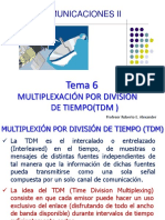 Tema 6 Comunicaciones II Multiplexacion TDM Mayo de 2014 PDF