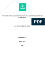 Actividad de Aprendizaje 1. Identificación de Los Elementos de Selección Por Competencias