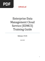 Oracle EDMCS Hands On Training Guide