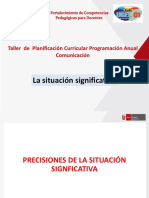 PRECISIONES DE LA SITUACIÓN SIGNFICATIVA- TALLER - UGEL 01.pptx