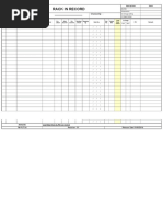 Army Key Control Log Template | PDF