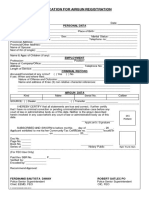 Application Form For Airgun Registration PDF