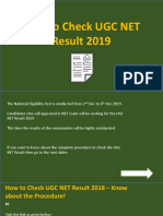 How To Check UGC NET Result?