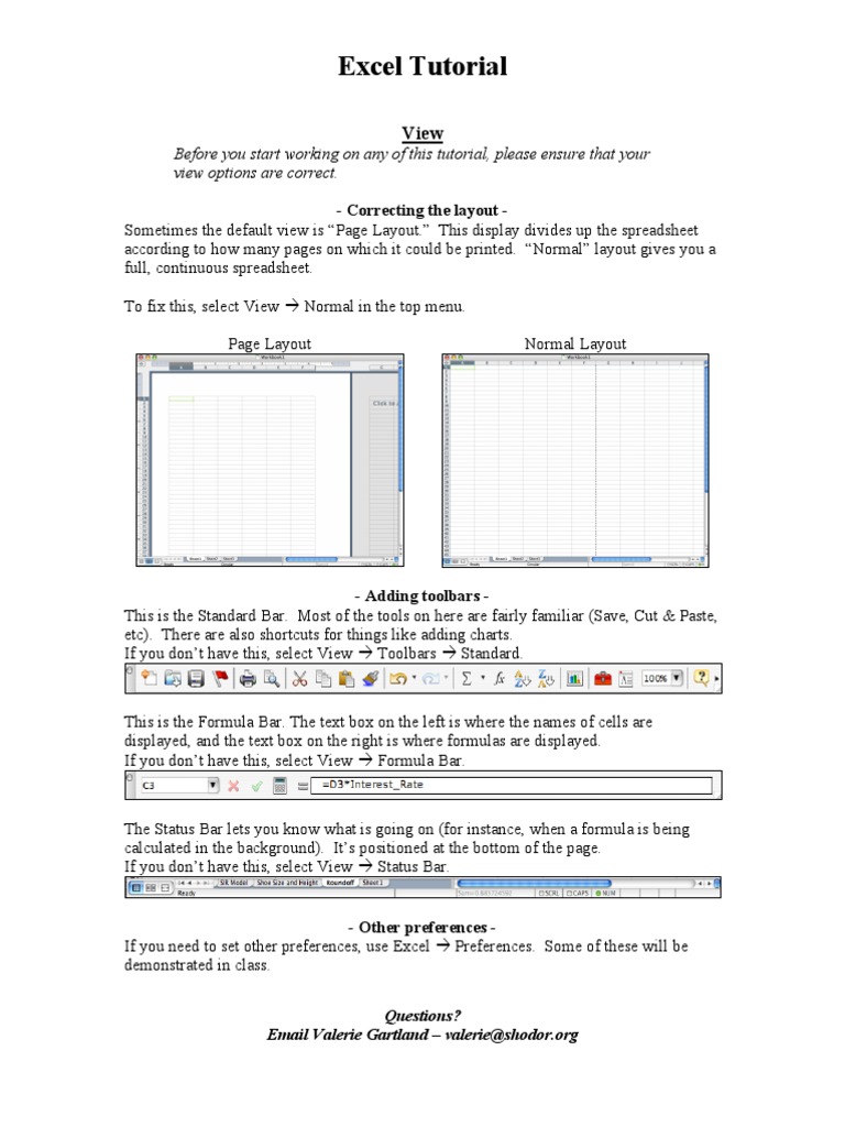 Excel Tutorial | PDF | Microsoft Excel | Chart
