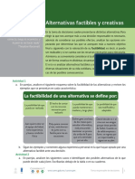 Alternativas factibles y creativas en la toma de decisiones