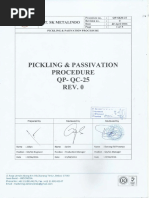 Pickling and Passivation Procedure | PDF | Stainless Steel | Welding