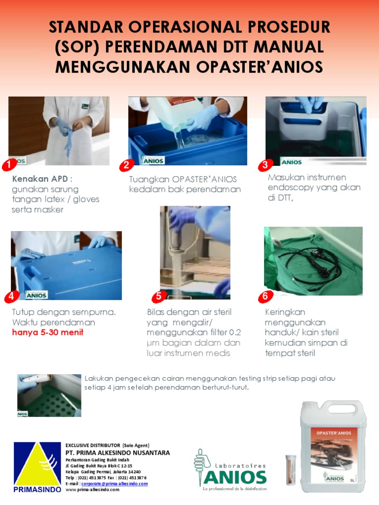 SOP Perendaman DTT dengan OPASTER | PDF | Sains & Matematika