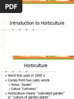 Introduction and History of Horticulture